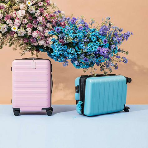 90 GO FUN Rhine-Flower suitcase Pink